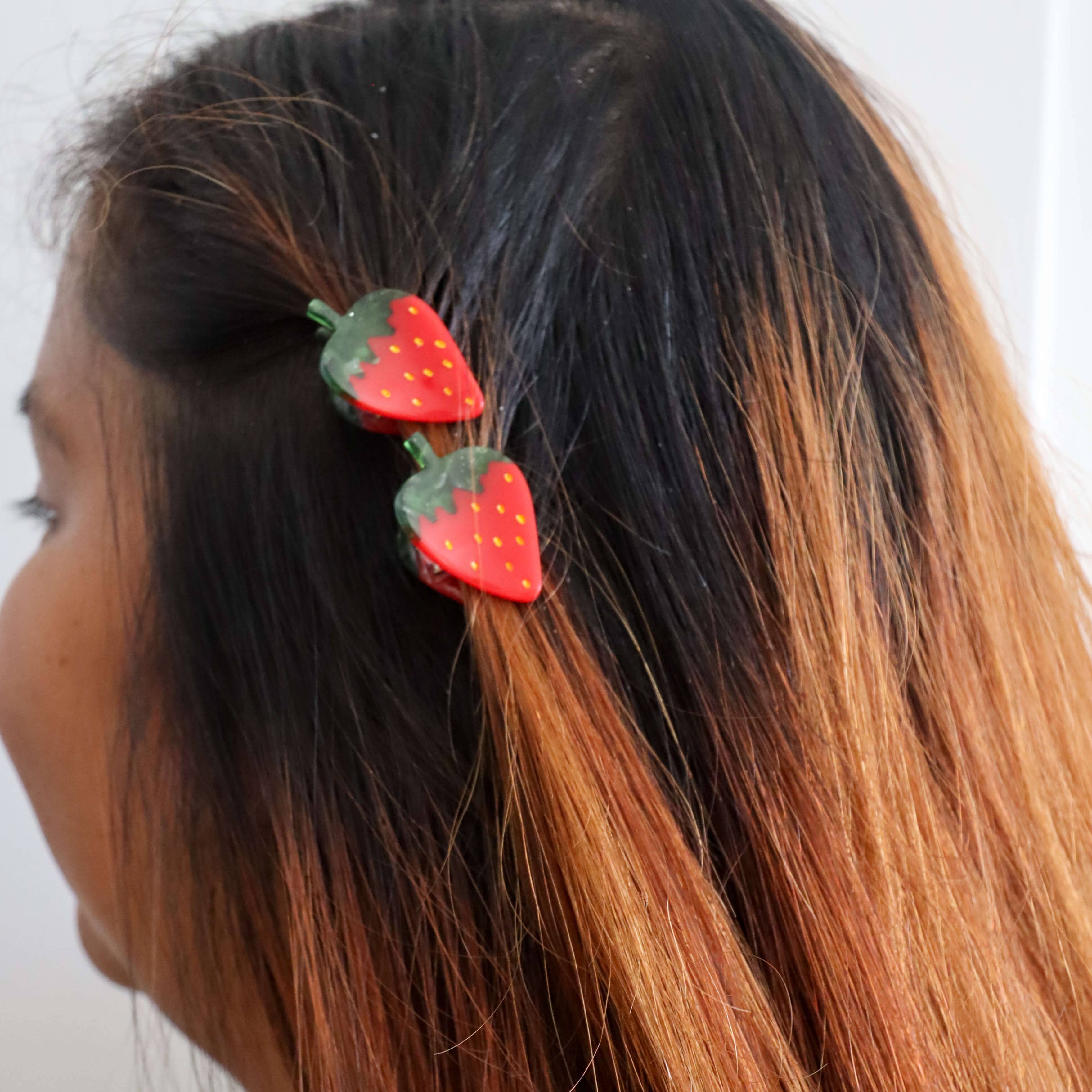 Micro Fruit and Flowers Hair Claw Clips
