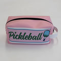 PICKLEBALL Pink Stripe Ball Bag / Functional Pouch