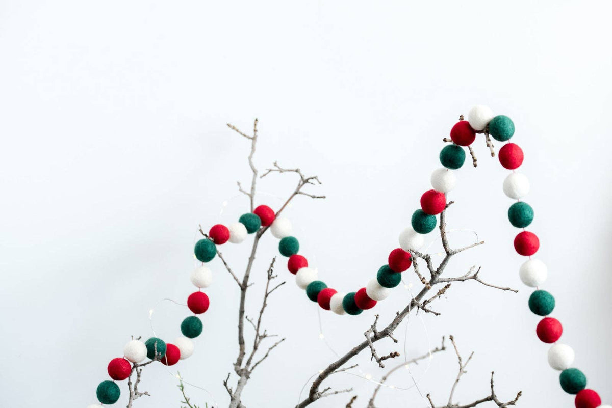Christmas Ball Felt Garland