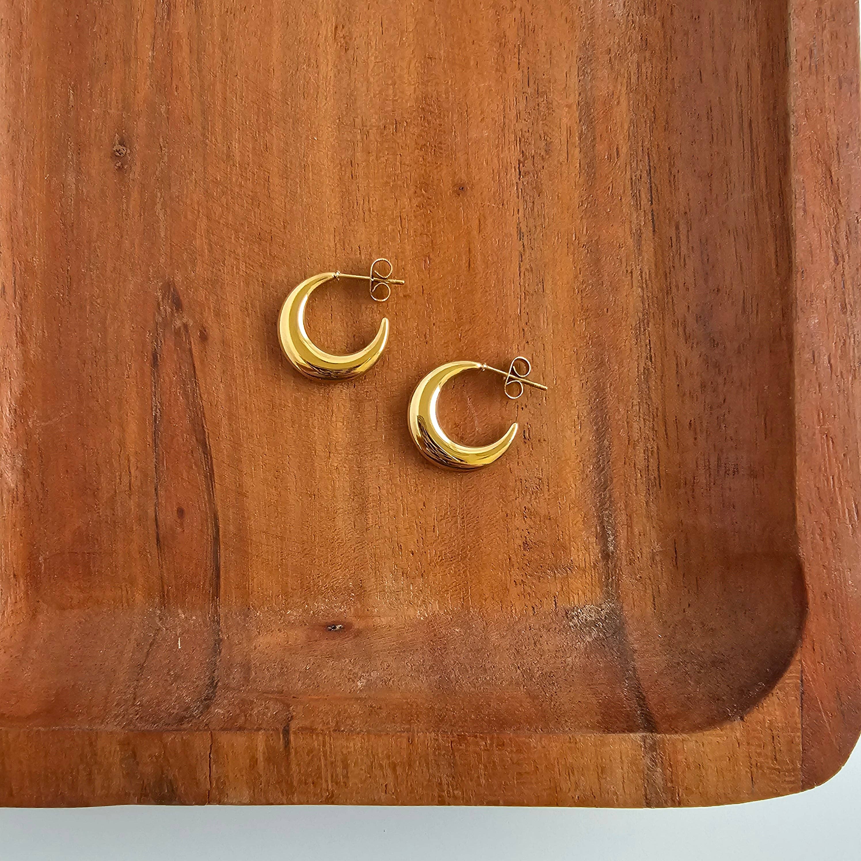 Gold Luxe Selena Hoops