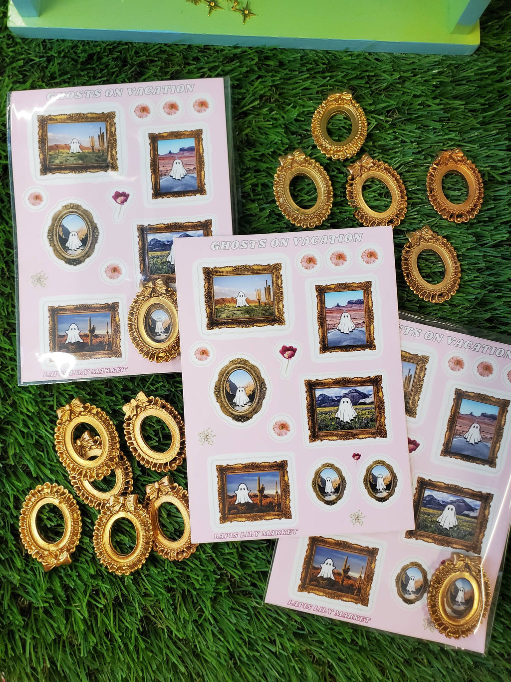 Ghosts on Vacation: A Tiny Art Adventure Sticker Pack