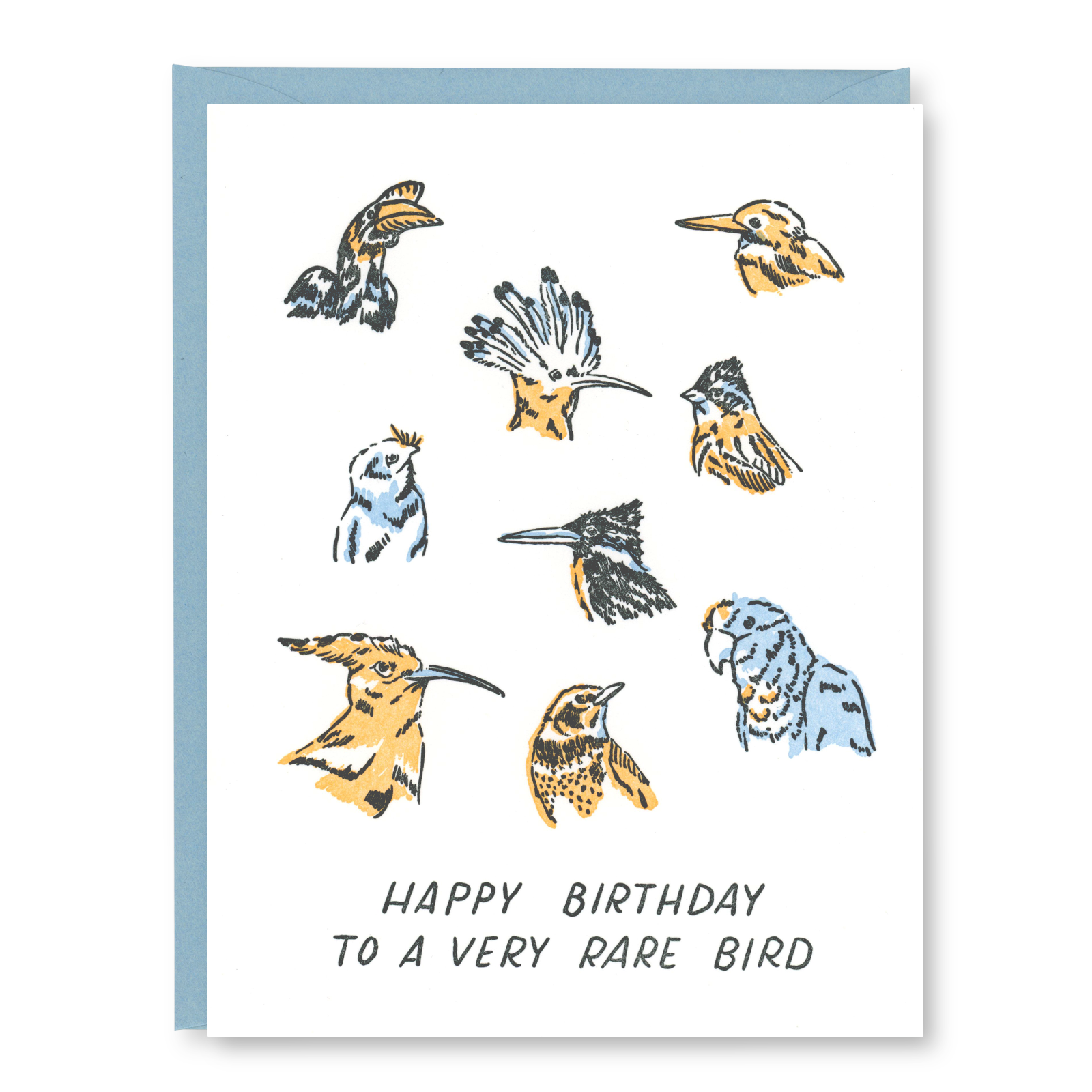 Rare Bird Birthday Card | Letterpress Birthday Card