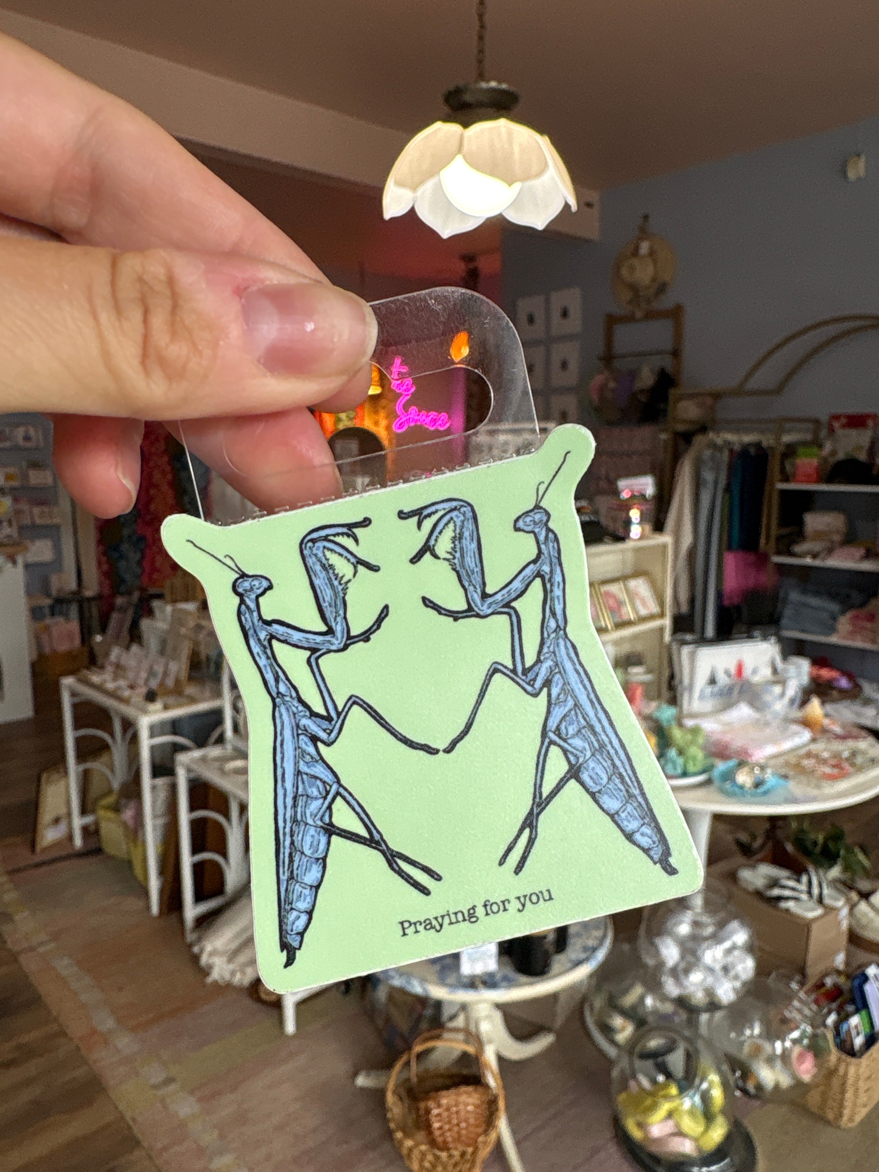 Praying (Mantis) For You Sticker