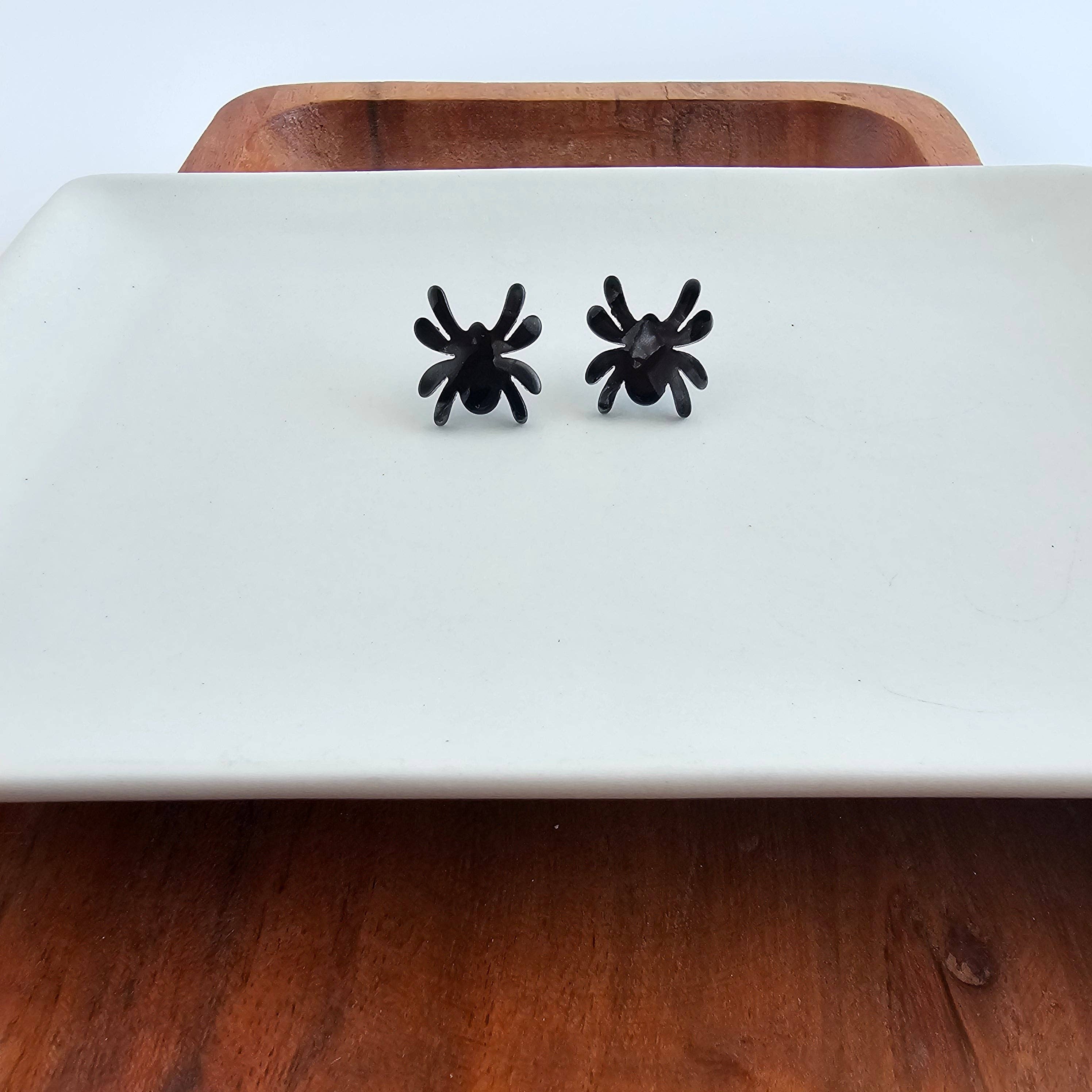 Black Spider Studs