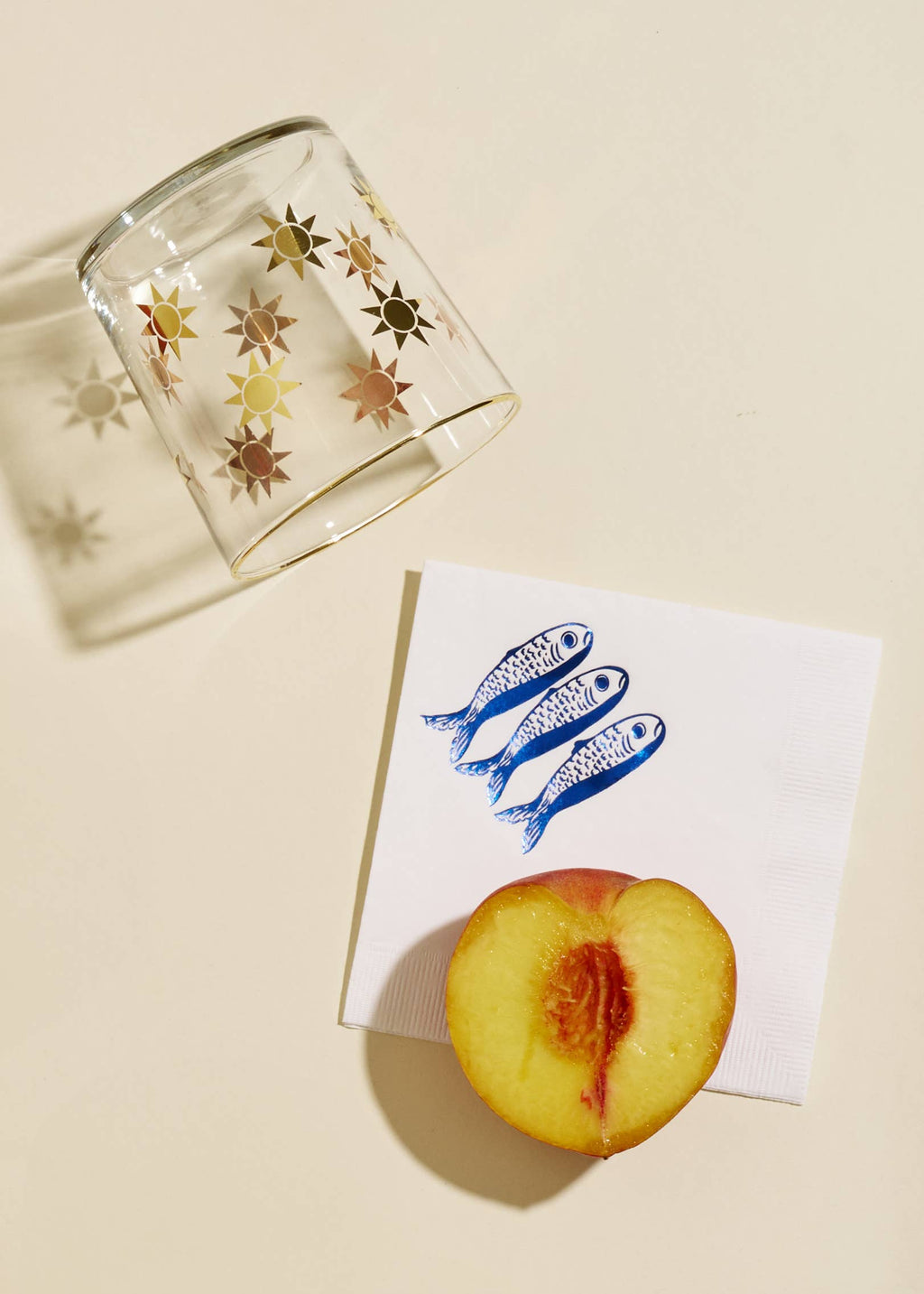 Sardines Cocktail Paper Beverage Napkins - Set of 20