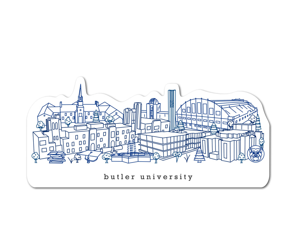 Butler University Minimalist Sticker or Magnet