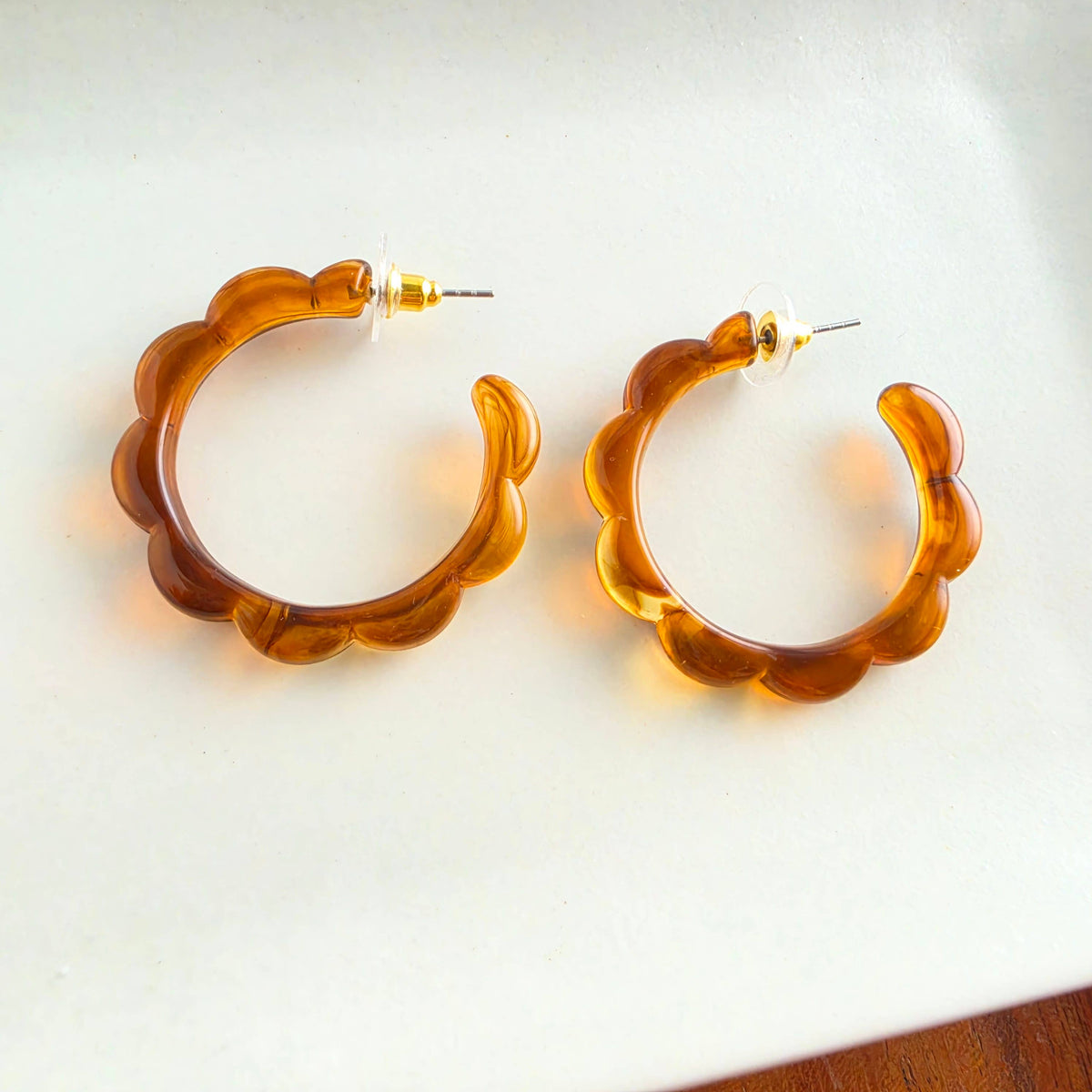 Scarlett Hoops - Amber // Jewelry, Earrings, Fall