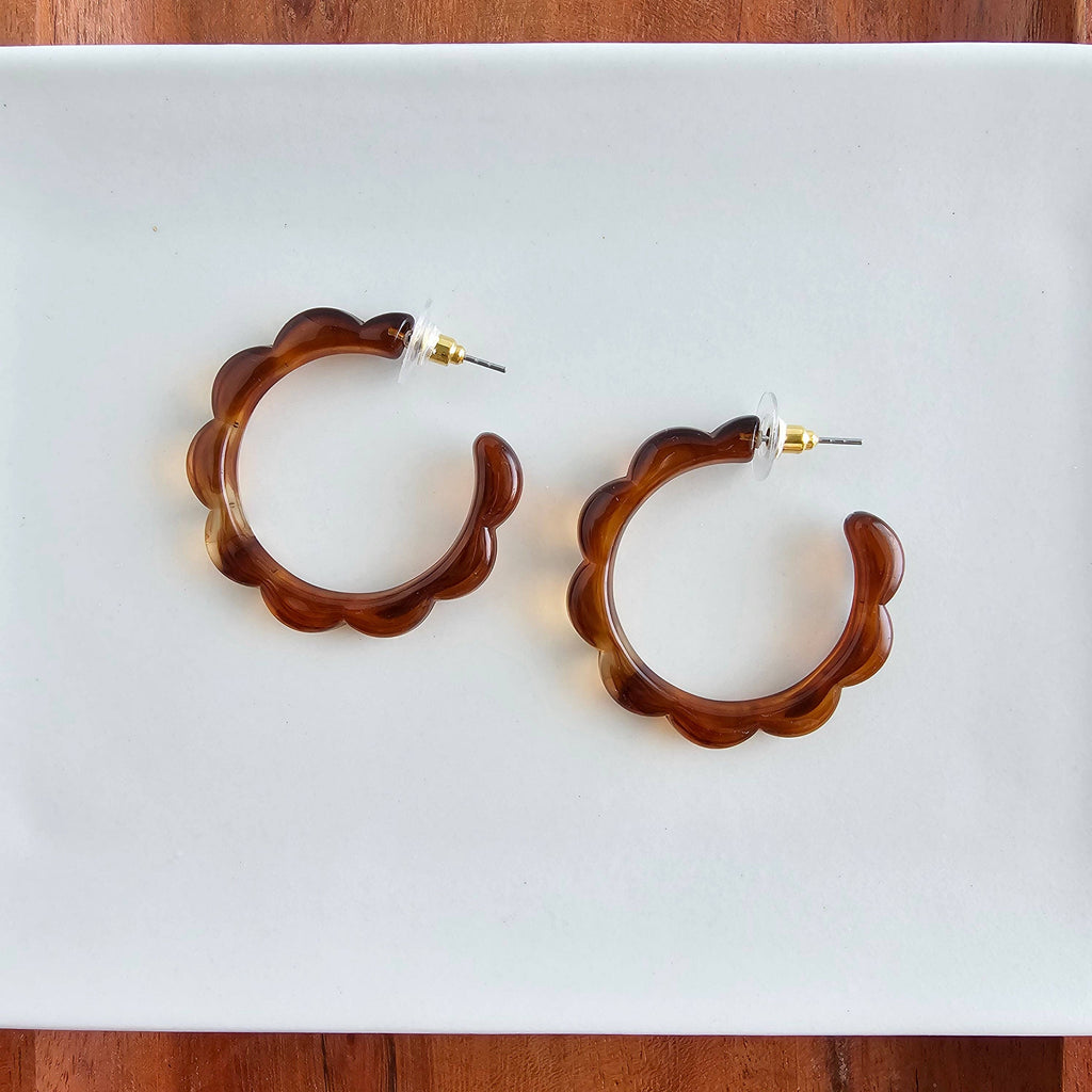 Scarlett Hoops - Amber // Jewelry, Earrings, Fall
