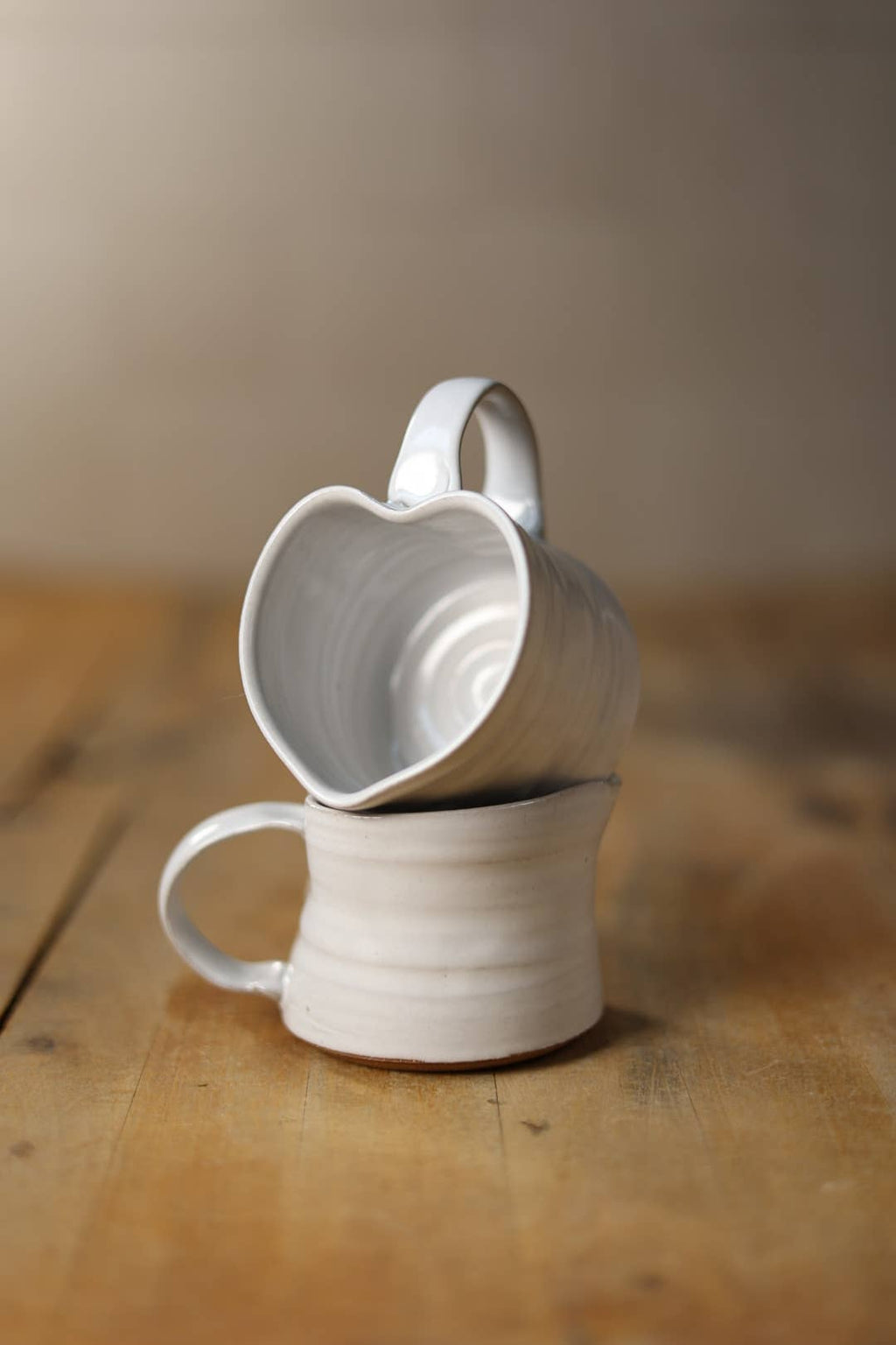 White Heart Mug