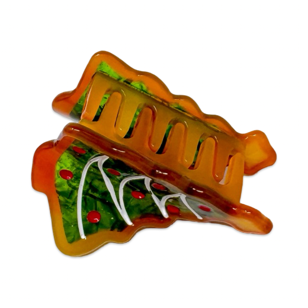 PREORDER: Mini Christmas Tree Holiday Cookie Hair Claw Clip