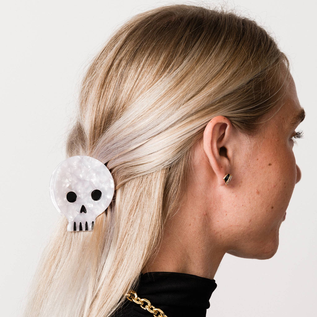 Skull Hair Claw Clip