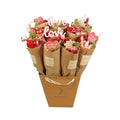 Dried Flowers - Market Bouquet - Red Allure w/ Vday Picks