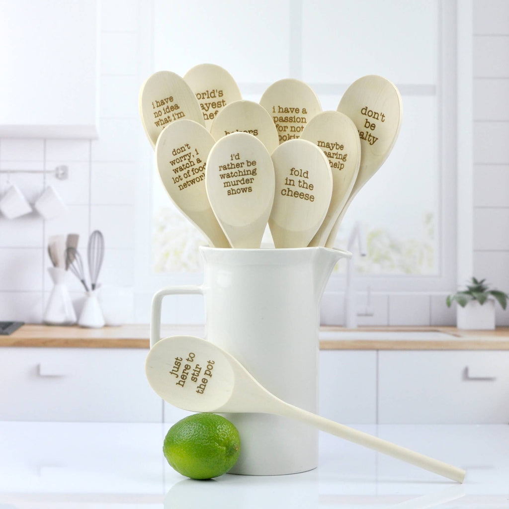 I Watch a Lot of Food Network Engraved Spoons
