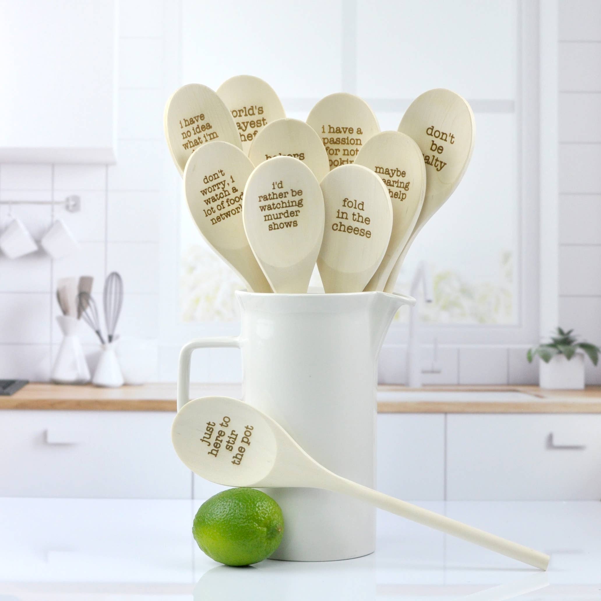 I Watch a Lot of Food Network Engraved Spoons