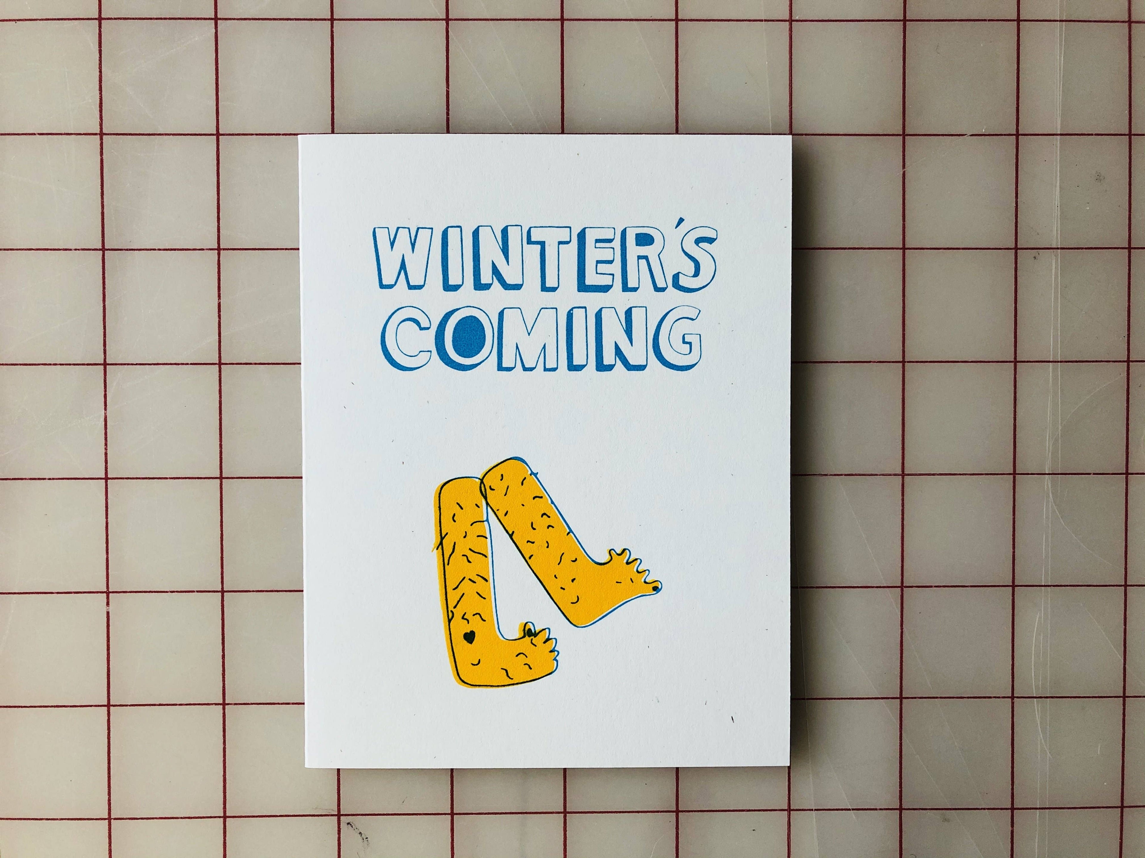 Winter's Coming - Card