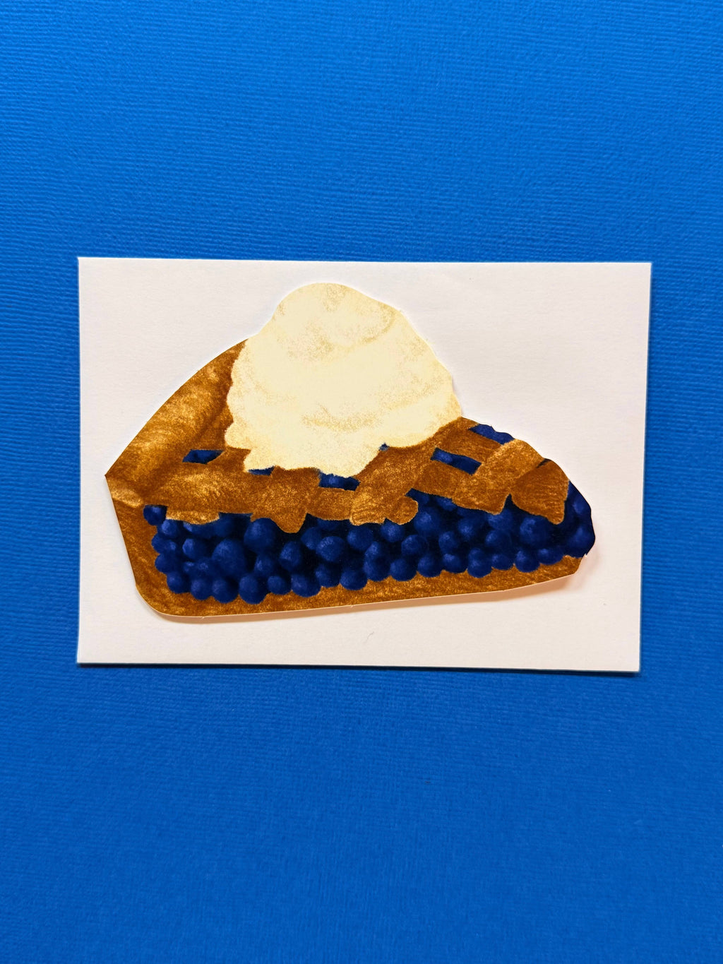 Blueberry Pie Die-Cut Greeting Card