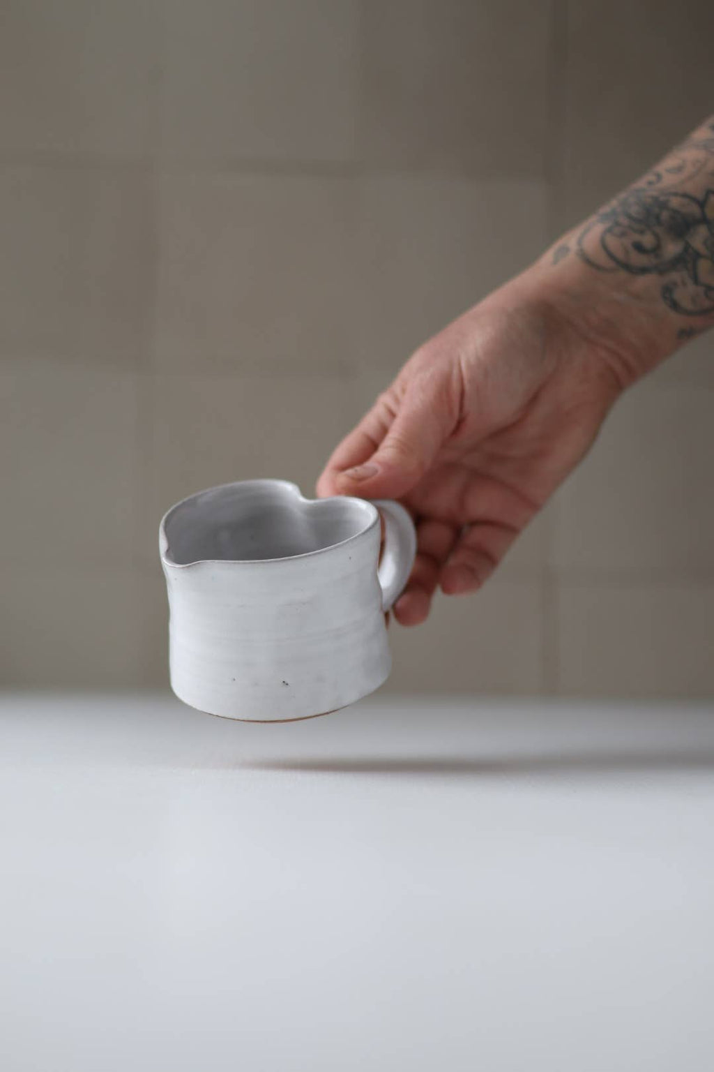 White Heart Mug