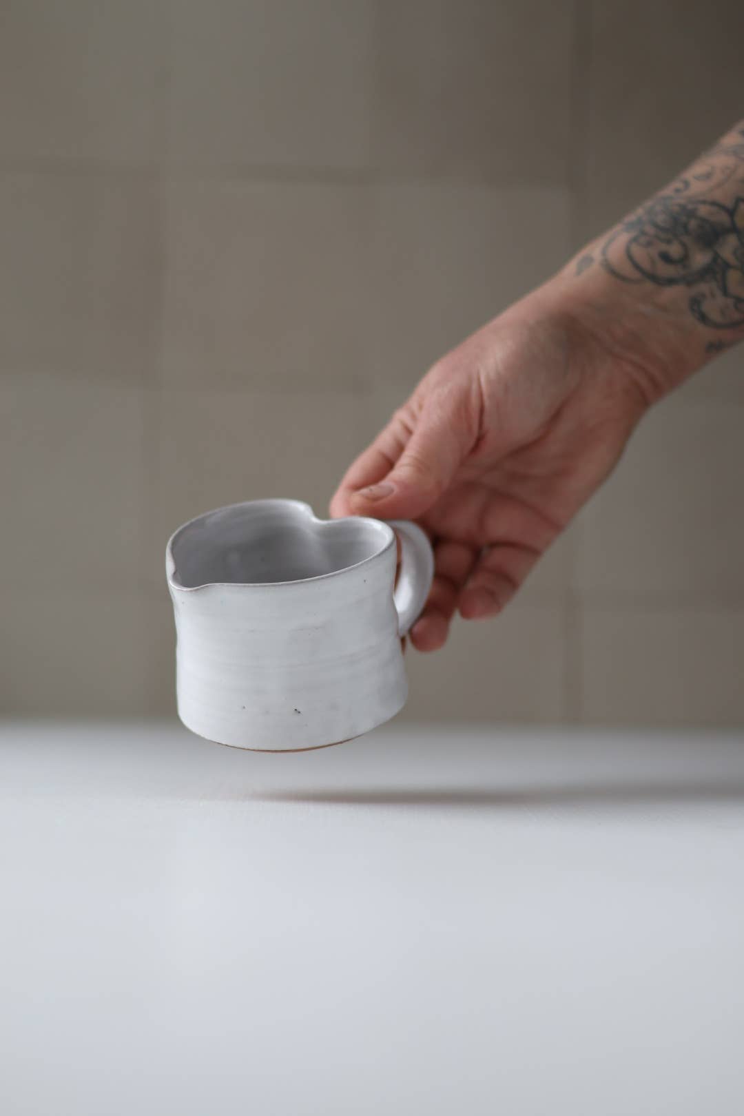 White Heart Mug