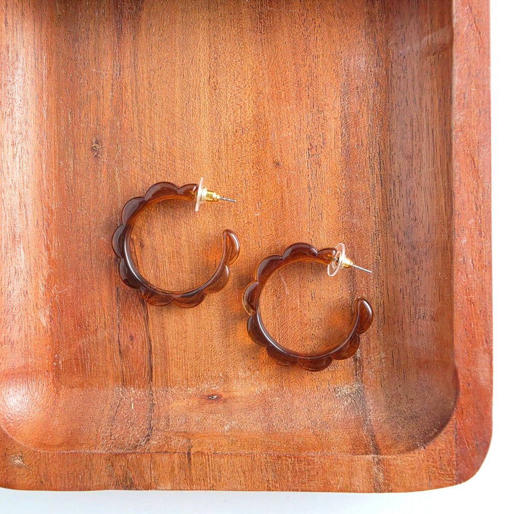 Scarlett Hoops - Amber // Jewelry, Earrings, Fall