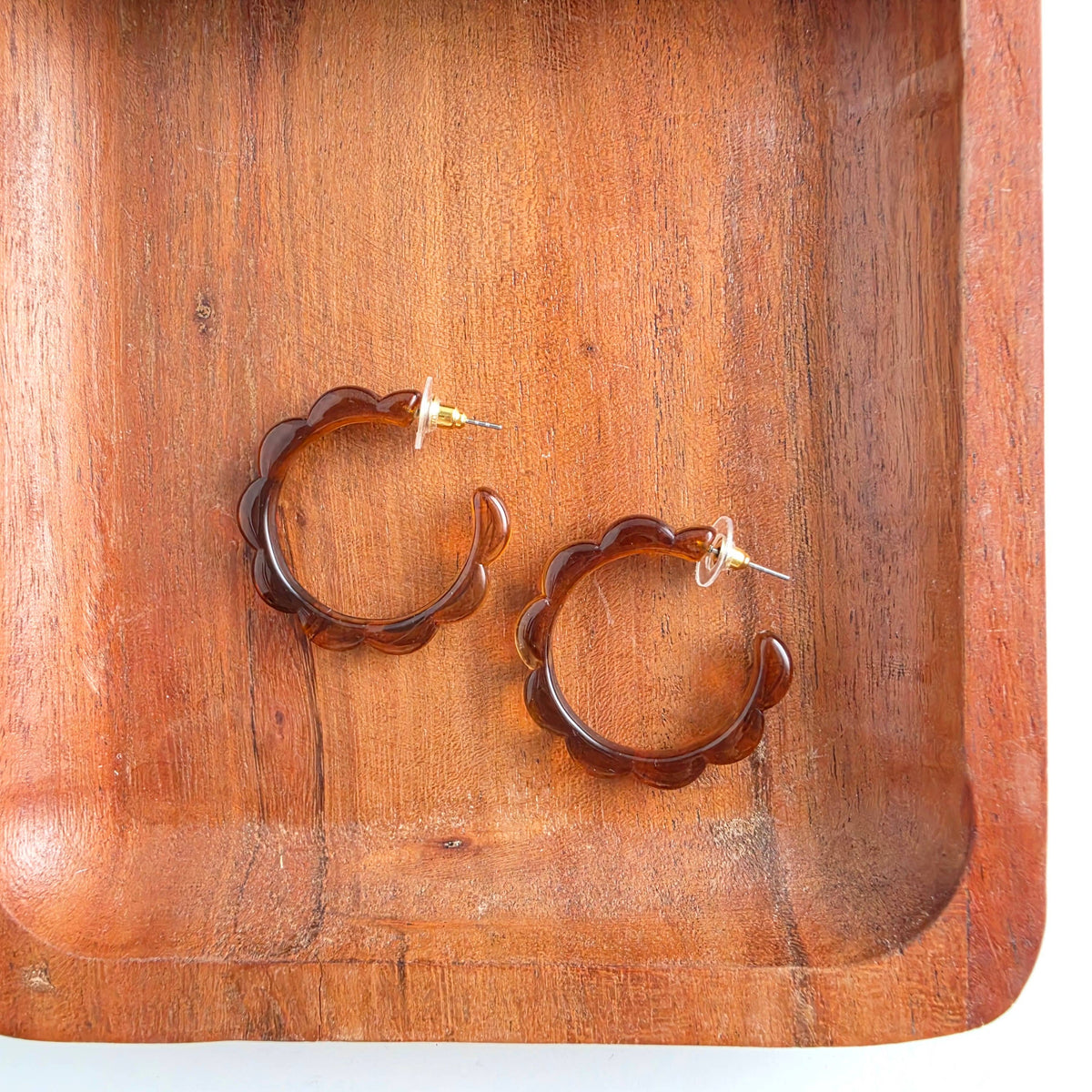 Scarlett Hoops - Amber // Jewelry, Earrings, Fall