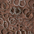 Vintage Silver Hoops