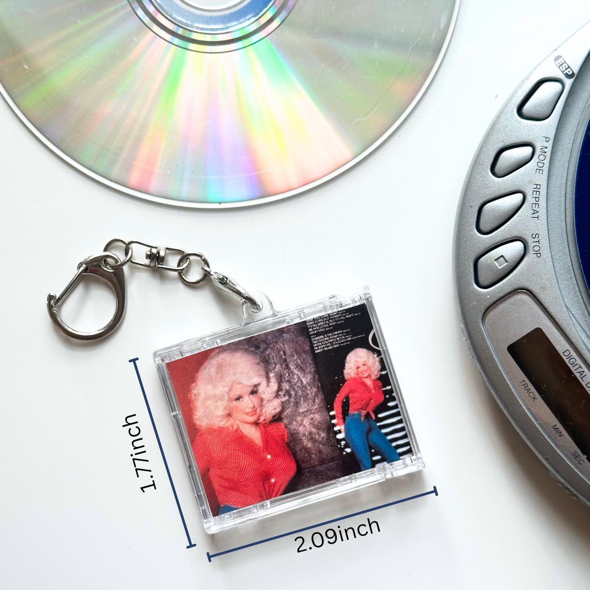 'Hit Clips' Mini CD Case Keychain - Dolly