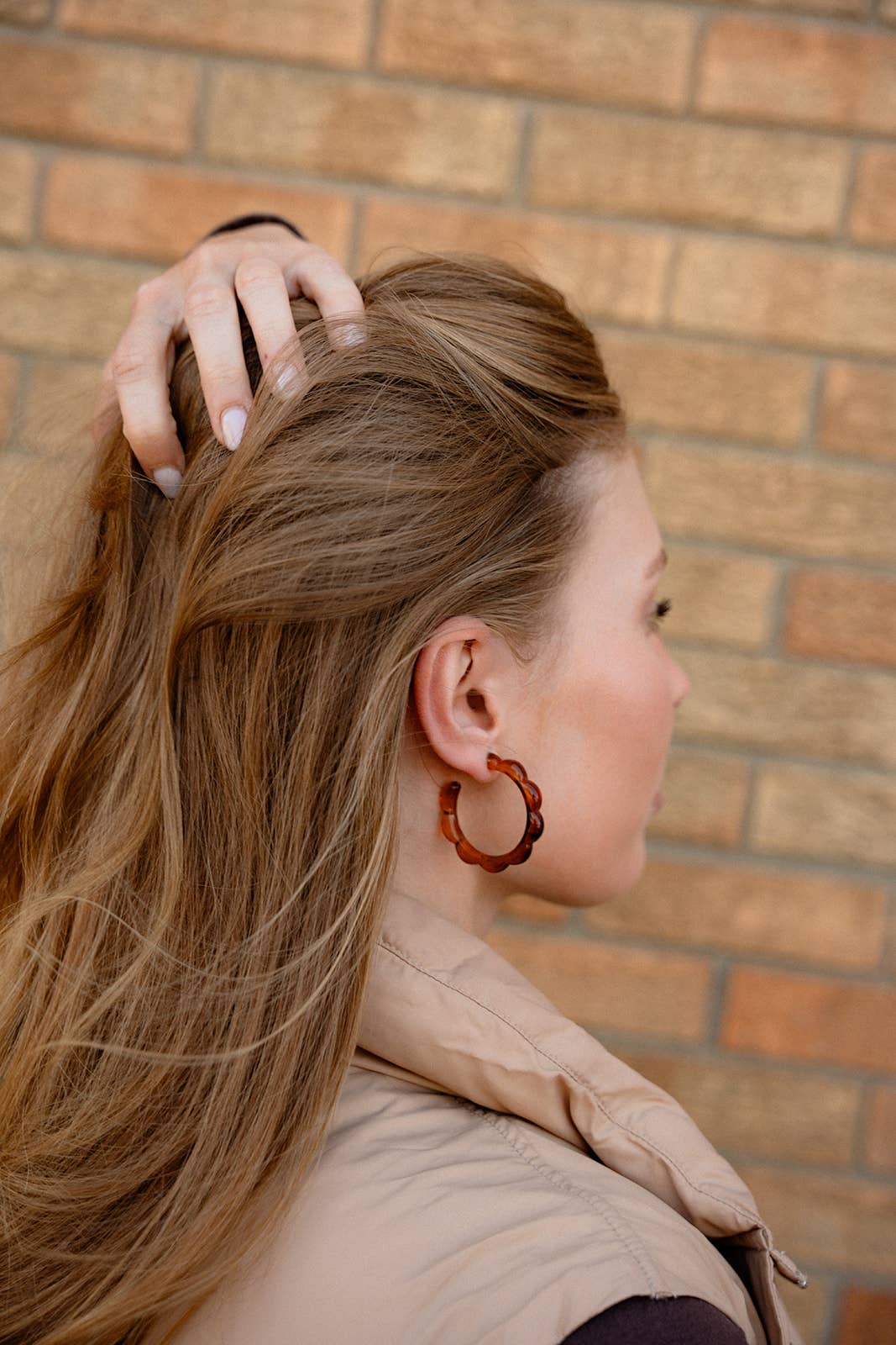Scarlett Hoops - Amber // Jewelry, Earrings, Fall