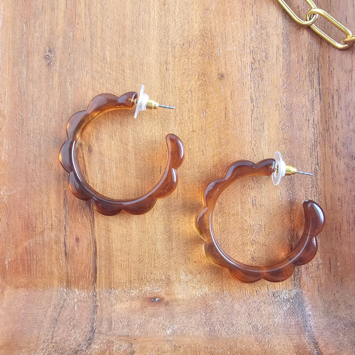 Scarlett Hoops - Amber // Jewelry, Earrings, Fall