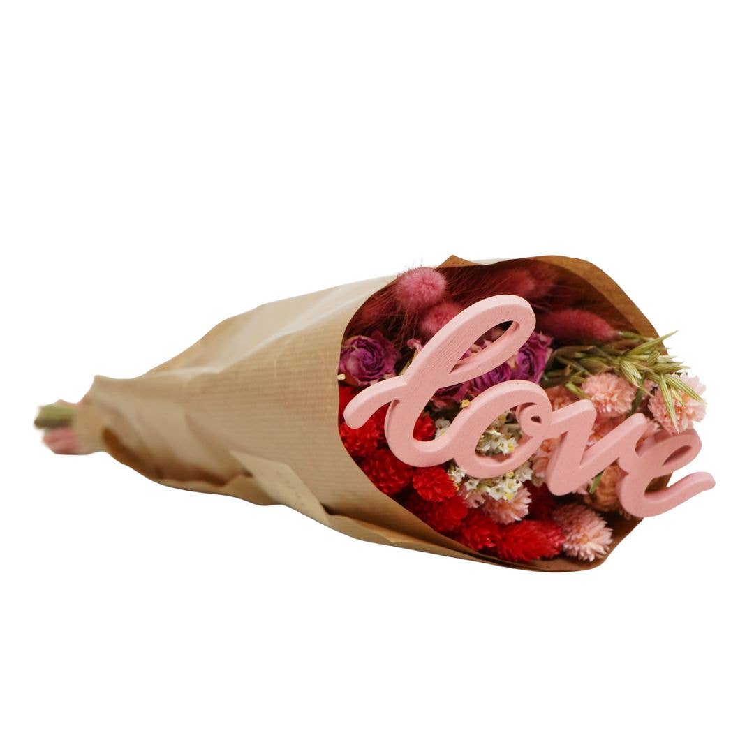 Dried Flowers - Market Bouquet - Red Allure w/ Vday Picks