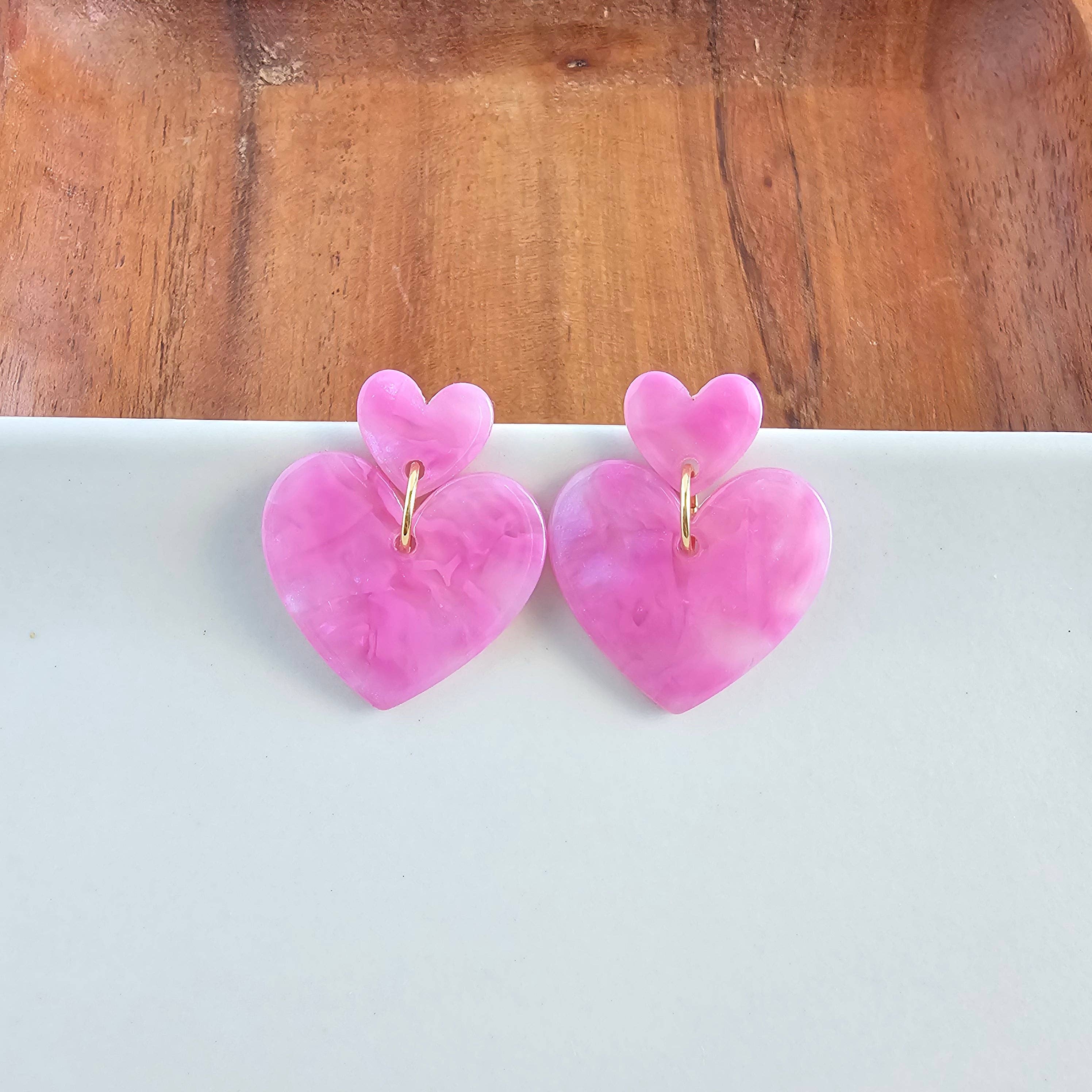 Darling Heart Earrings - Bubblegum Bliss // Valentine's Day