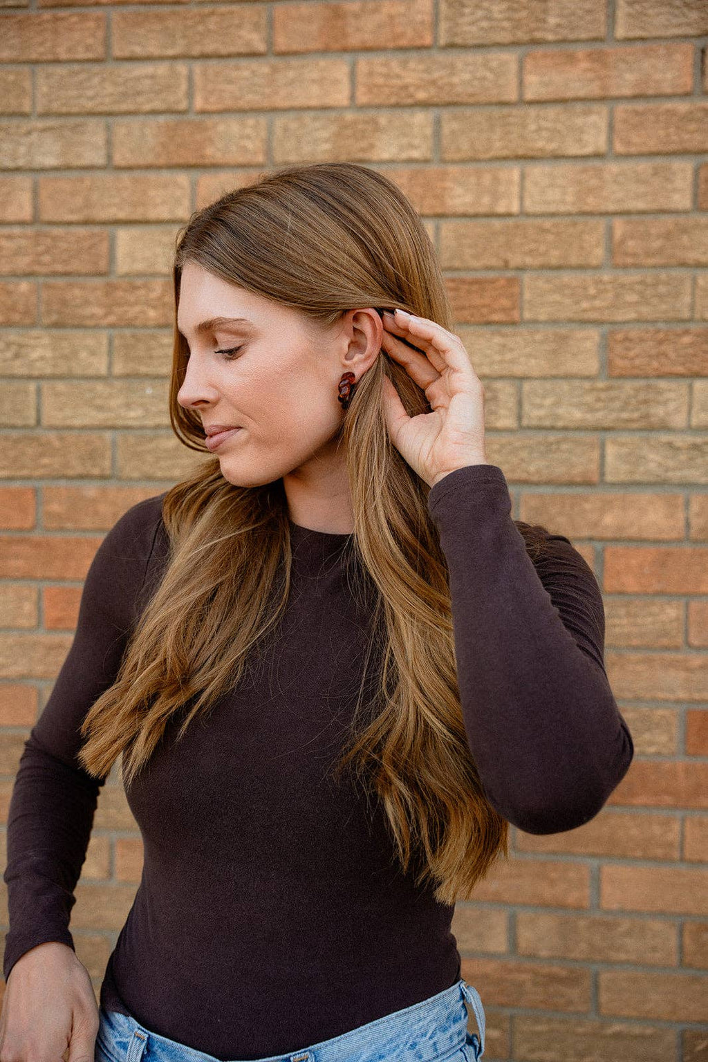 Ramona Hoops - Amber // Fall, Resin, Earrings, Jewelry