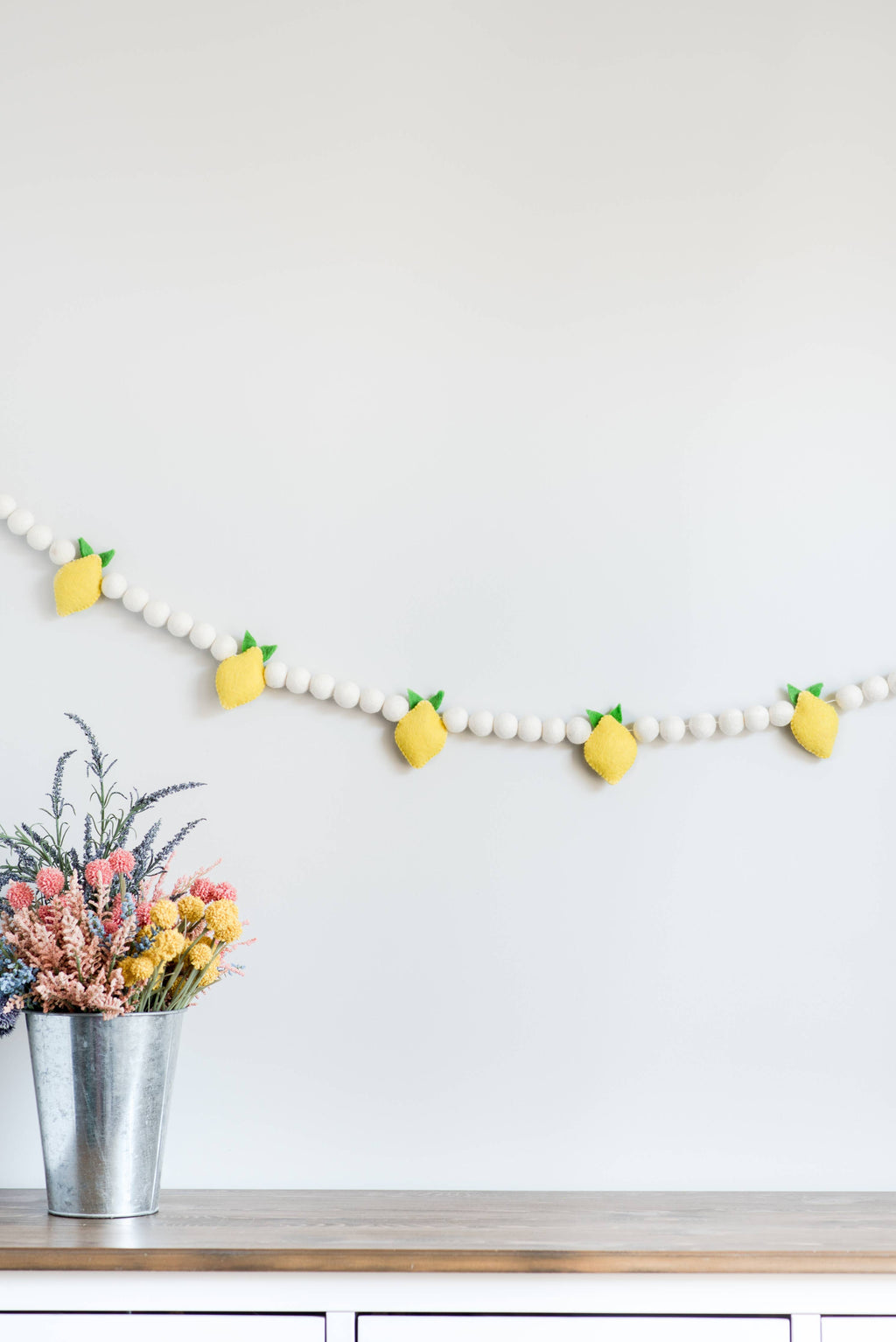 Lemon Felt Garland