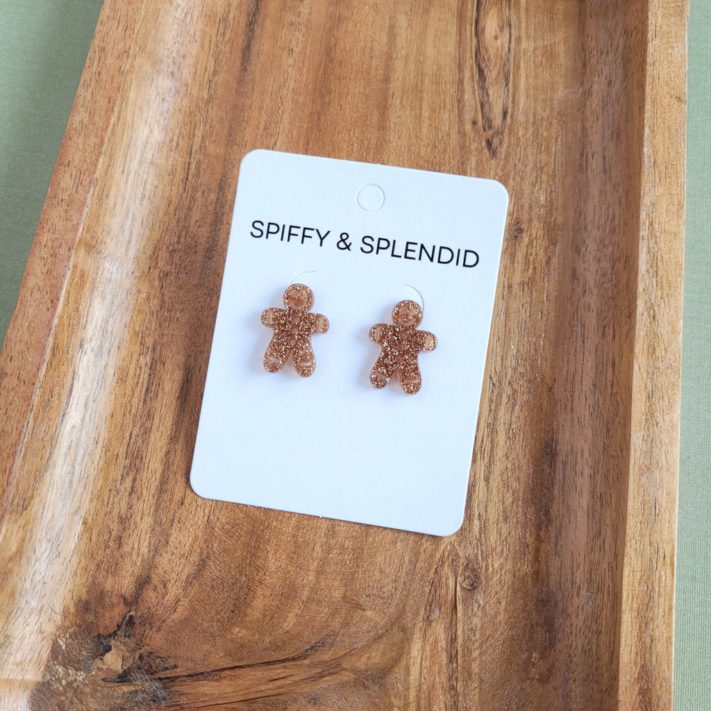 Gingerbread Man Studs