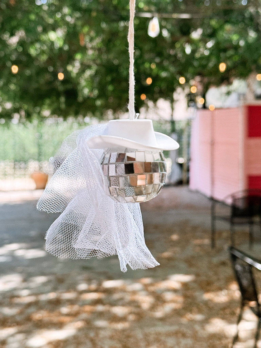 Bridal Disco Cowboy Car Hanger