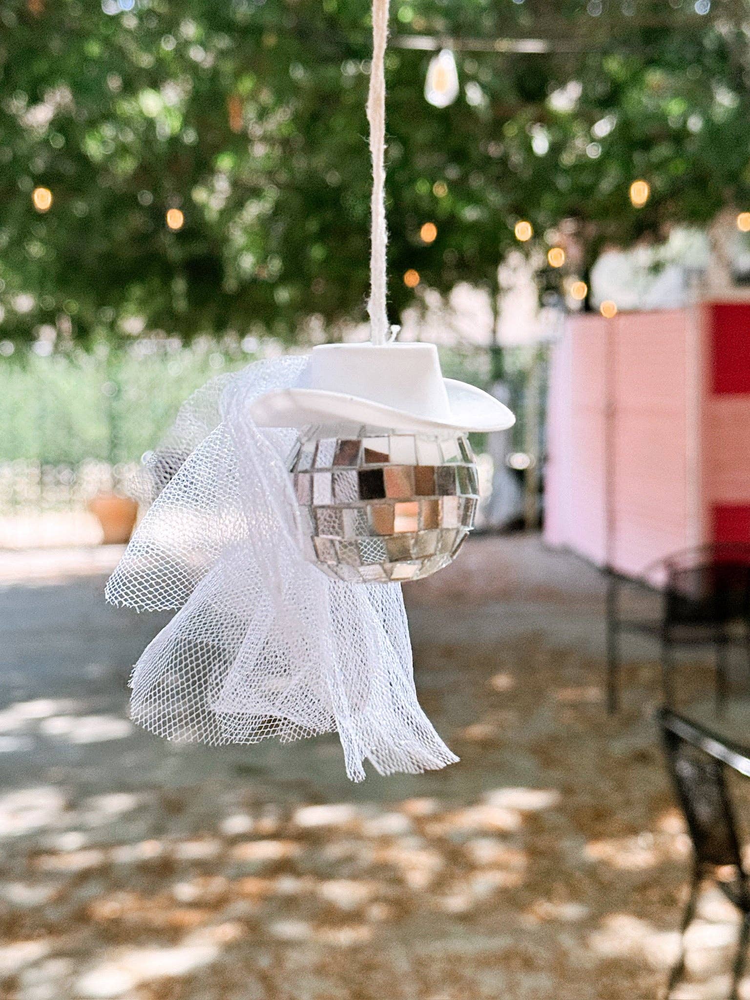Bridal Disco Cowboy Car Hanger