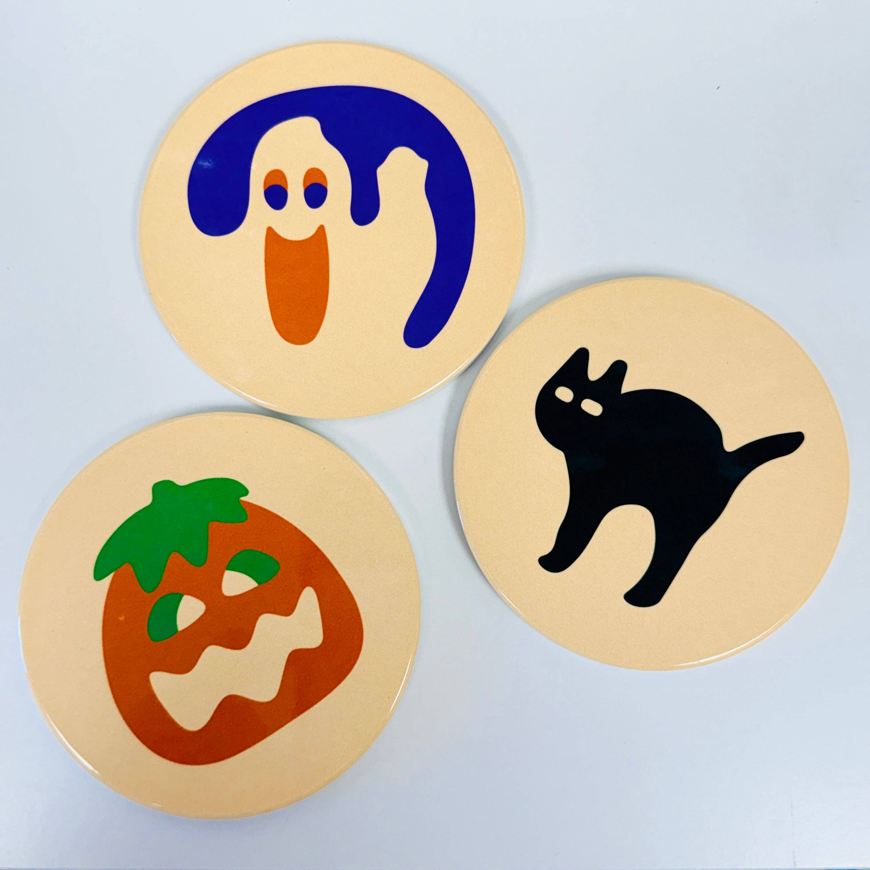 Ceramic Halloween Sugar Cookies Coaster