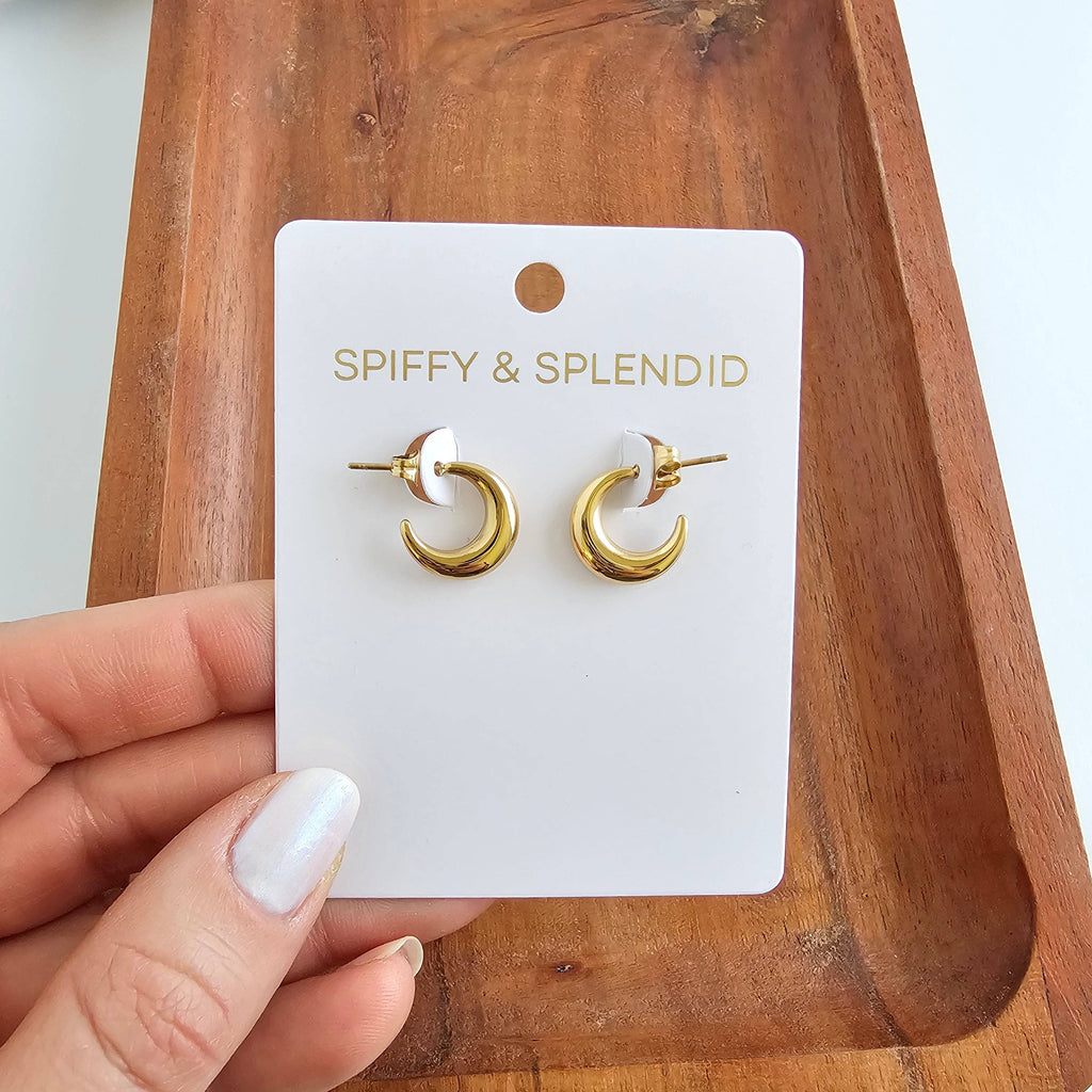 Mini Gold Luxe Selena Hoops