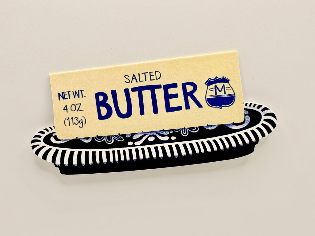 Stick of Butter Die-Cut Greeting Card