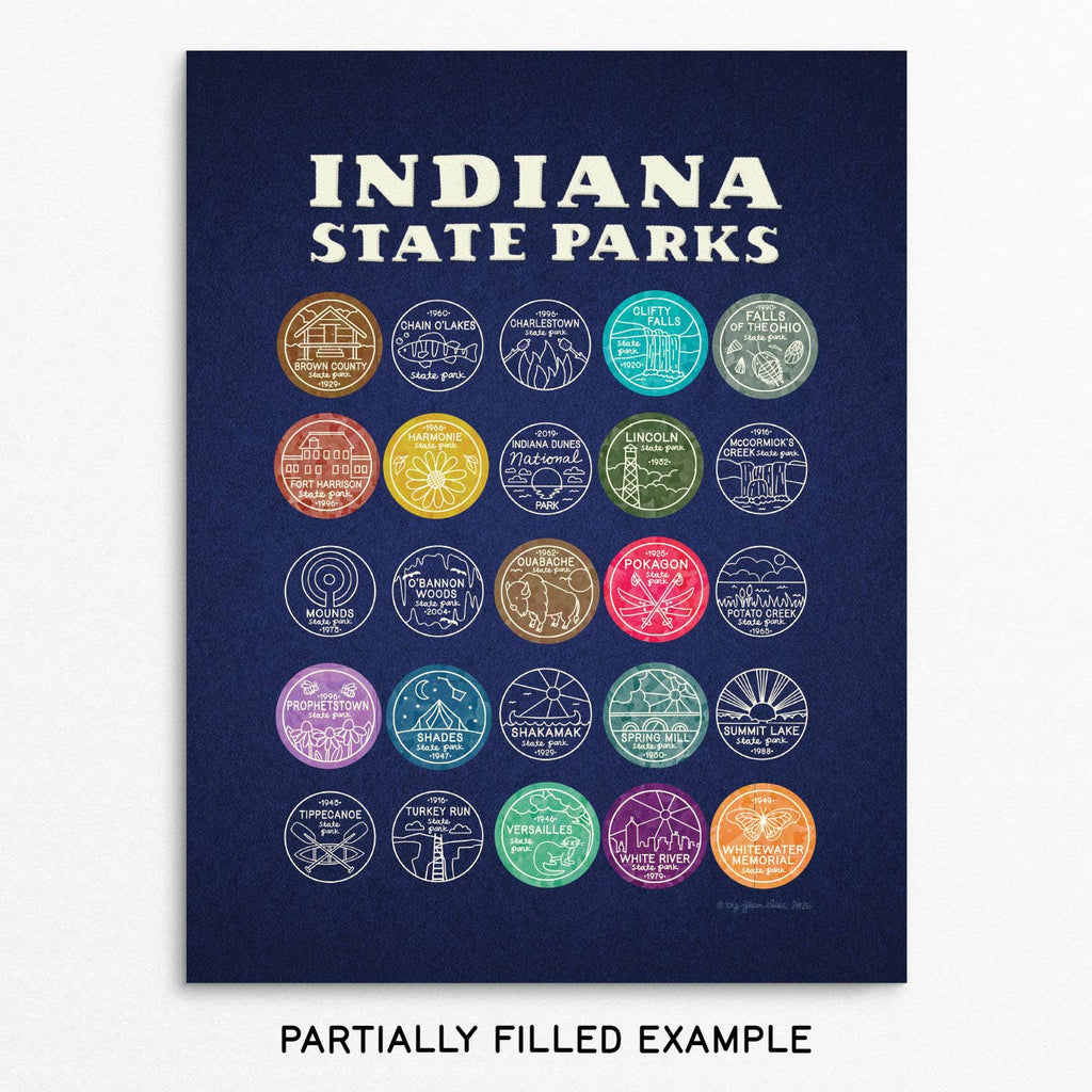State Park Sticker Checklist