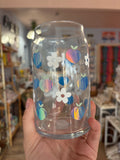 Blue Peaches Glass