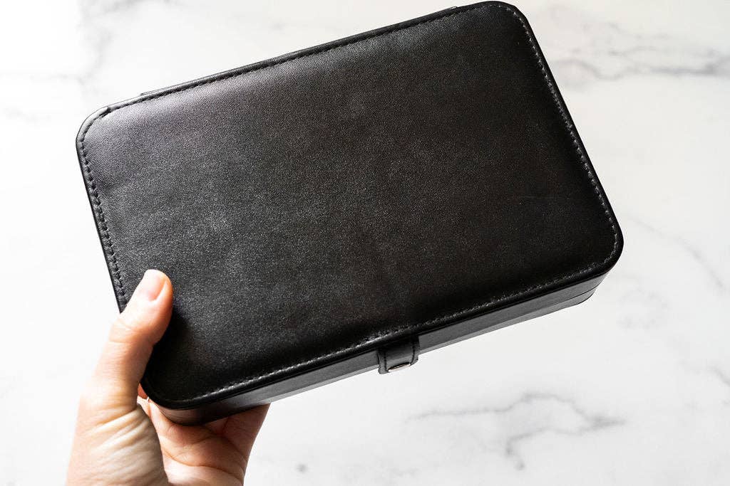 Black Jewelry Travel Case Box