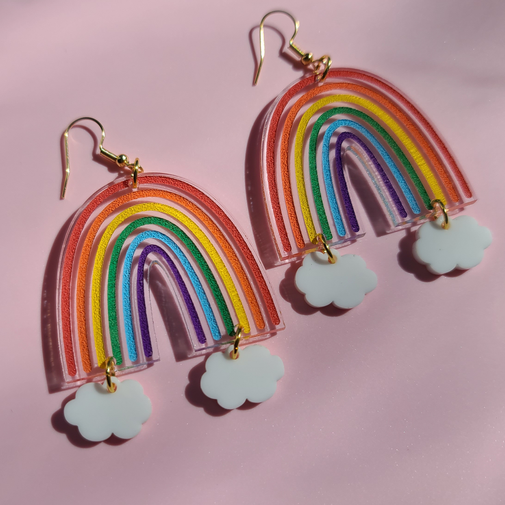 Statement Rainbows with Hanging Clouds