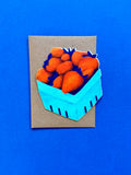 Strawberry Carton Die-Cut Greeting Card