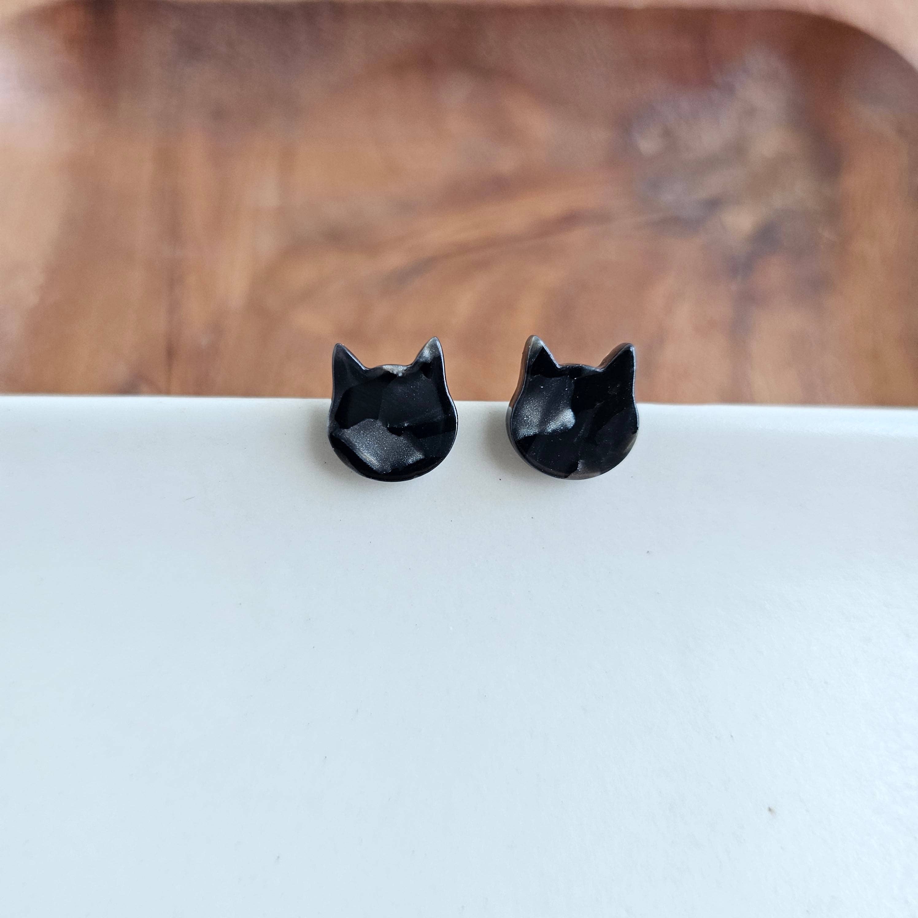 Black Cat Studs