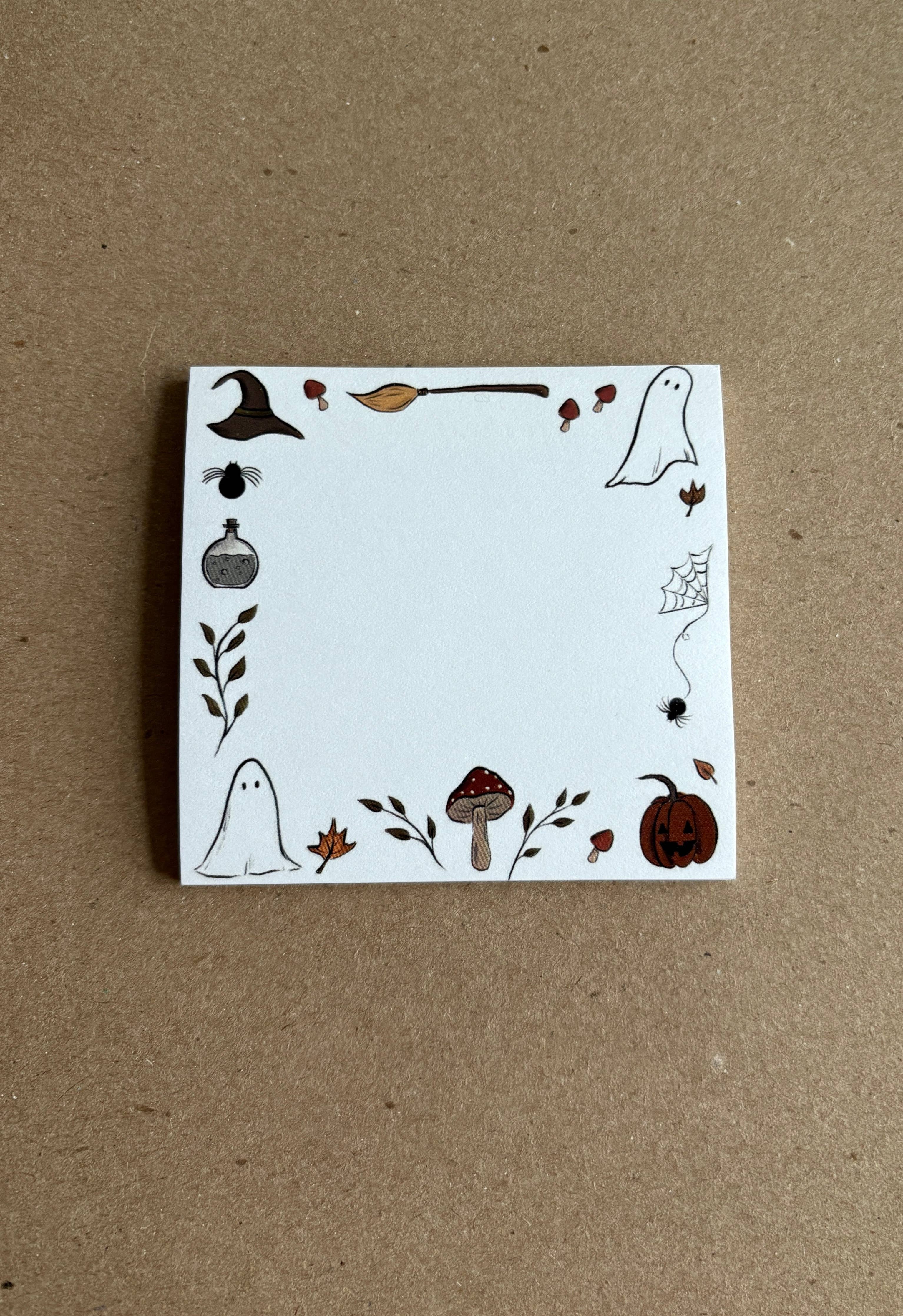 Halloween Things Sticky Note Pad