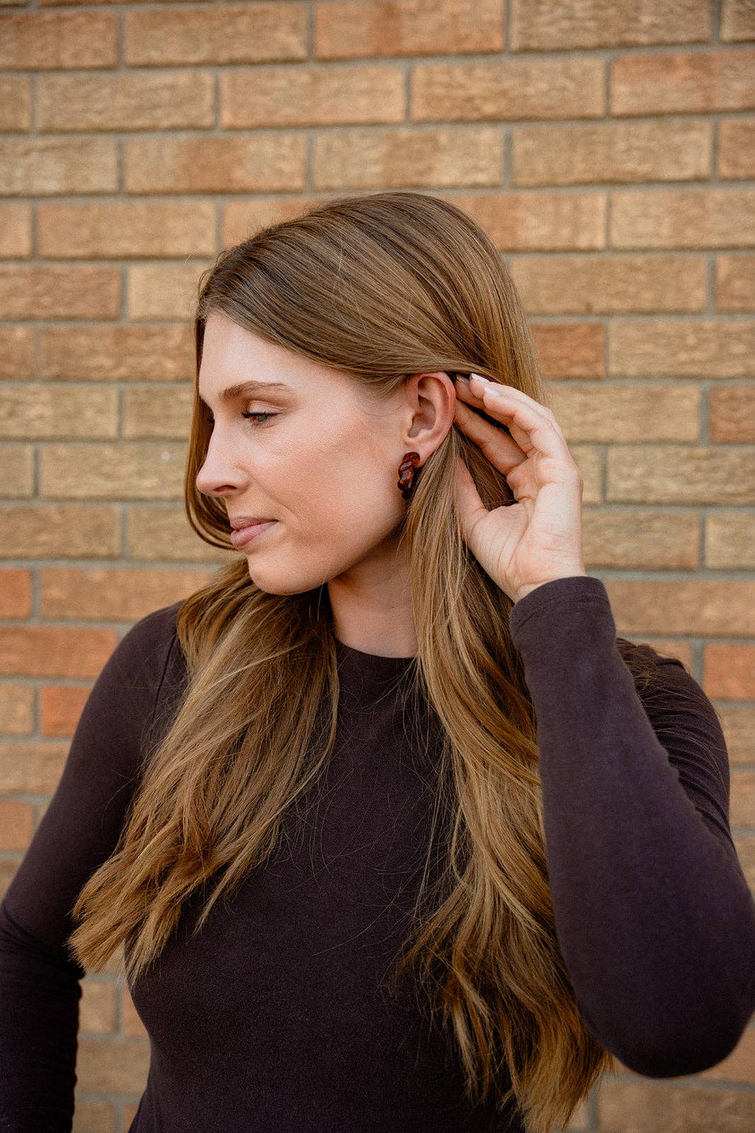 Ramona Hoops - Amber // Fall, Resin, Earrings, Jewelry