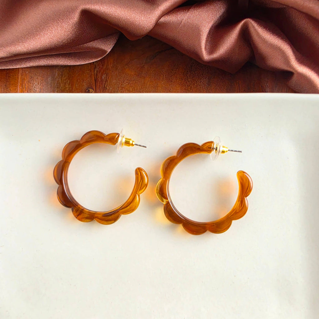Scarlett Hoops - Amber // Jewelry, Earrings, Fall
