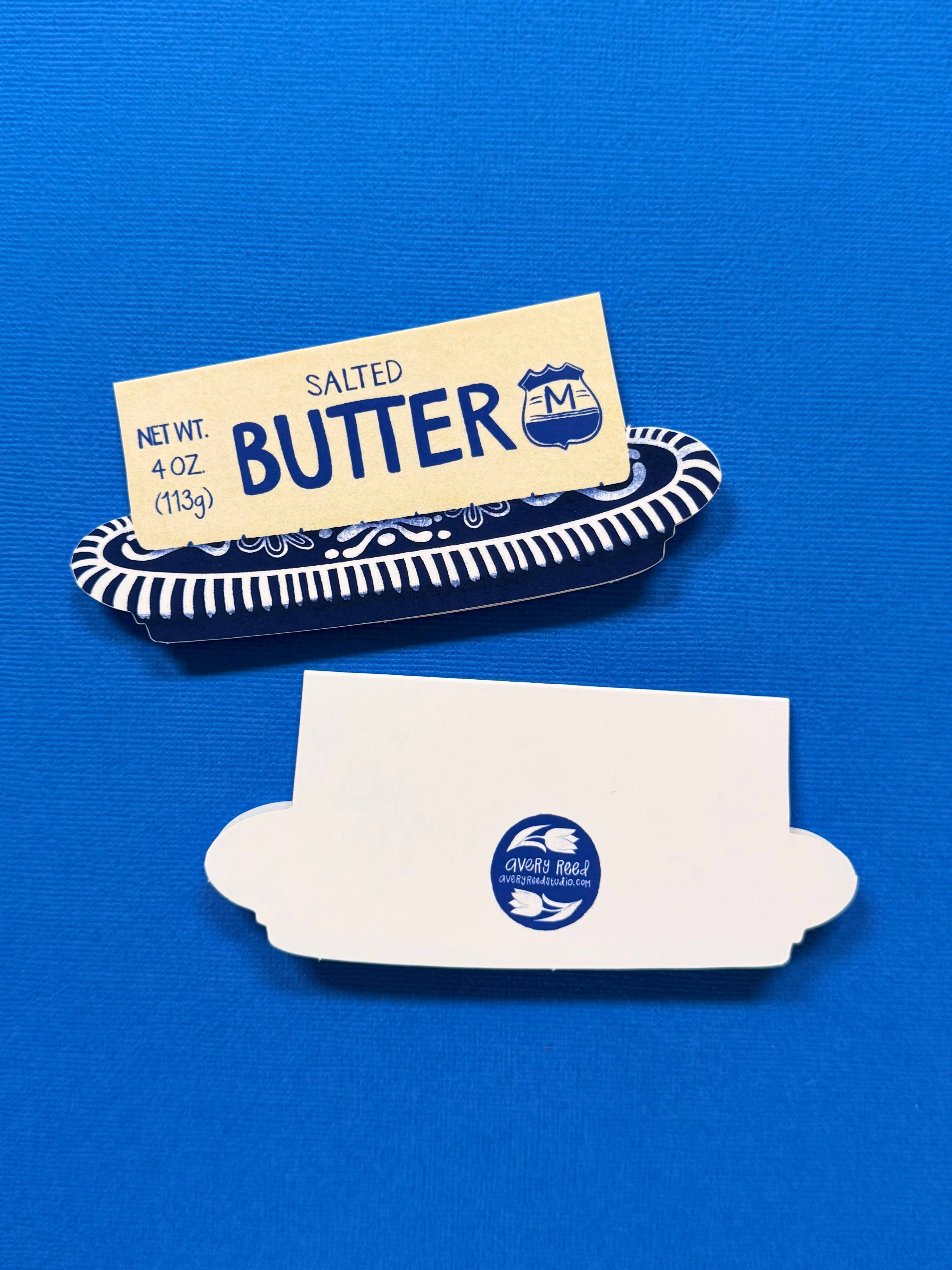 Stick of Butter Die-Cut Greeting Card