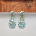 Lucille Earrings - Mint // Jewelry, Art Deco