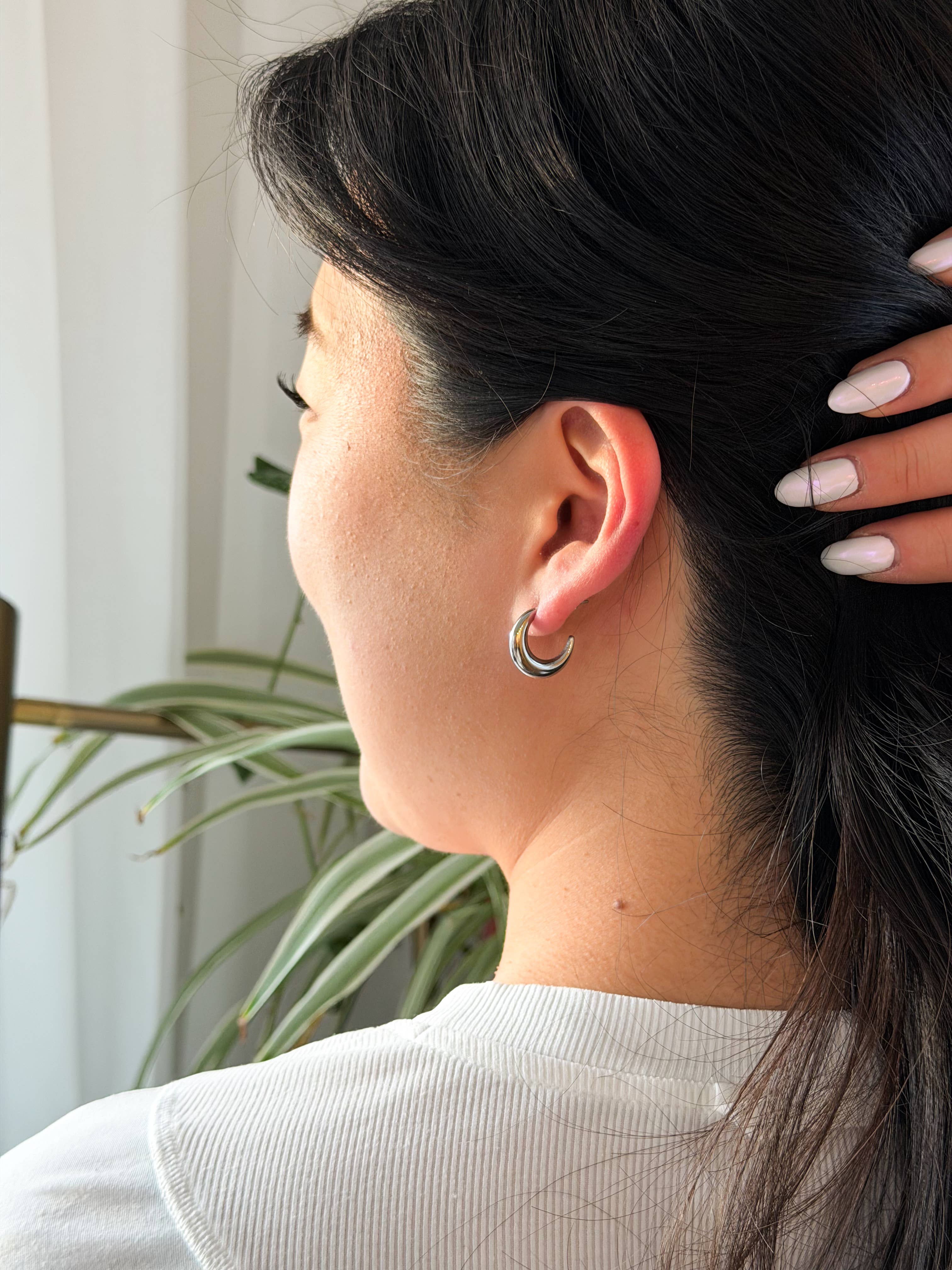 Silver Luxe Selena Hoops